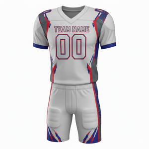 Conjunto de Uniforme de Fútbol Americano Personalizado con Logotipo Frontal, 100% Poliéster, Antibacteriano, de Secado Rápido, para Todas las Temporadas - Product Image 3