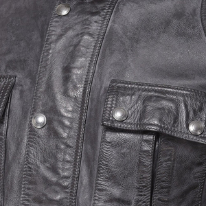 Fully Customized Design Genuine Leather <b>Jacket</b> Vintage Style Breathable <b>Winter</b> Collection Men's ODM Supply - Product Image 5