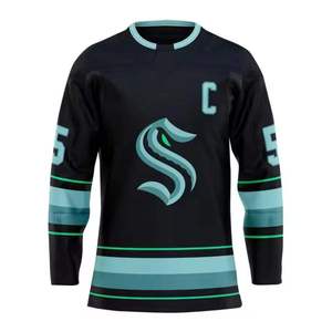 Camiseta de Hockey sobre Hielo de los Pittsburgh Penguins para Hombre, Marca INDEX, Negra y Amarilla, Sublimada, Absorbente de Humedad, Cuello Redondo, Manga Larga, Corte Regular - Product Image 4