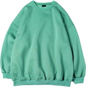 เสื้อโอเวอร์ไซส์ทรงหลวมสไตล์เคป๊อปสำหรับผู้ชาย ใส่ได้ตลอดวัน แฟชั่นทันสมัย ทรงปกติ คุณภาพสูง เนื้อผ้านุ่ม โพลีเอสเตอร์/คอตตอน สีพื้น สำหรับฤดูใบไม้ร่วง - Product Image 1