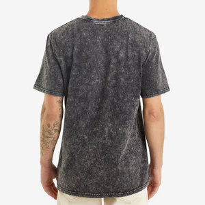 Camiseta de hombre con estampado de algodón 100% de secado rápido, diseño moderno, lavado ácido, cómoda y de corte holgado. - Product Image 2