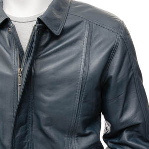 Chaqueta de Cuero de Invierno para Hombre, Personalizada, de Alta Calidad, Cálida, con Bolsillos, Transpirable, Resistente al Viento e Impermeable, Estilo Urbano a la Moda - Product Image 3