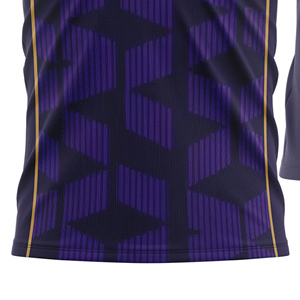Custom Sublimated Men's Soccer Jersey Crew Neck Short Sleeve Color Blocked Lightweight Geometric Pattern Moisture Wicking - Product Image 4
