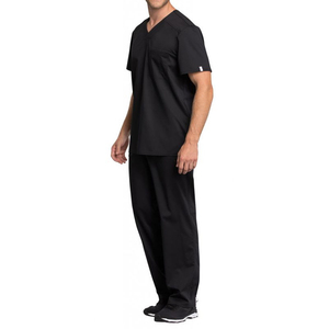 New Style Woven Cotton Blends Hospital <b>Scrubs</b> <b>Sets</b> for Men - Product Image 1