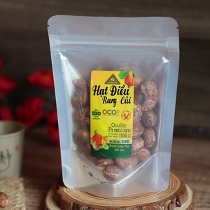 Noix de cajou vietnamiennes grillées biologiques en gros, non décortiquées, W240, en sachet de 100g avec fermeture éclair - Exportation d'usine du Vietnam, prix le plus compétitif - Product Image 3