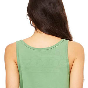 Débardeur de fitness sur mesure pour femme, couleur unie, longueur standard, style décontracté, service OEM, 100 % coton respirant - Product Image 6