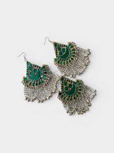 Special Afghan Women's Jewelry <b>Set</b> <b>Crystal</b> Rhinestone Trendy Dangling Ornaments Stainless Steel Craftsmanship for Party Islamic - Product Image 6