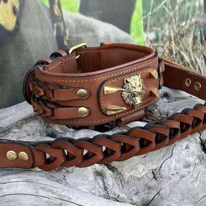 Wholesale Durable <b>Braided</b> Metal Dog Collar Offering comfort Flexibility Superior Performance Walks Customized Color/Size Four - Product Image 5