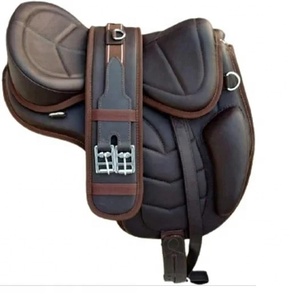 Antique Style English Dressage Saddle Genuine Leather Horse Saddle Equestrian Riding Equipment - Product Image 2
