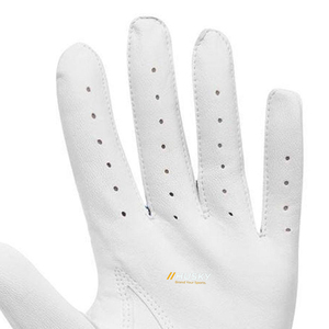 Gants de golf blancs en microfibre à demi-doigts pour femmes, fermeture auto-agrippante, antidérapants, pour le cyclisme et les sports de plein air, protection des mains - Product Image 2