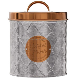 Frascos de almacenamiento de té y café de azúcar de Metal de alta calidad, bote hecho a mano para el hogar, Hotel, restaurante, cocina - Product Image 4