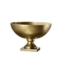Robuuste, duurzame aluminium serveerschaal met gepolijste afwerking, aanpasbaar voor feesten, landelijke decoratie, feestelijke hapjes, etnische dinertijden.