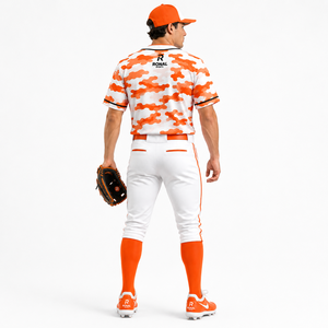 Nueva Camiseta de Béisbol Cosida con Logotipo Personalizado para Hombre, Ropa Deportiva, Uniforme de Béisbol de Manga Corta Holgado de Ronal Sports - Product Image 4