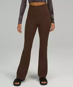 SIRIUS SPORTS Leggings de Yoga de Cintura Alta con Pierna Acampanada, Largos, Negros, de Spandex/Nylon, Sin Costuras, Transpirables, 360g, Elásticos en Cuatro Direcciones - Product Image 2