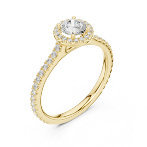Anillo de Diamante Cultivado en Laboratorio con Corte Redondo en Oro Sólido de 14K, Certificado IGI, Diseño Clásico Solitario, Anillo de Compromiso para Mujer - Product Image 6