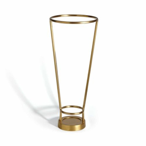 Porte-parapluie autoportant en acier inoxydable argenté avec découpes en forme de goutte de pluie, support décoratif pour la maison - Product Image 5