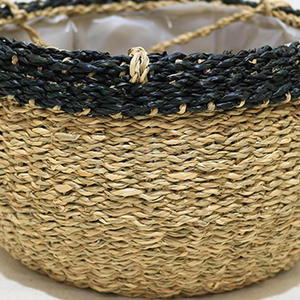 Jardinière suspendue en jacinthe d'eau en jonc de mer écologique, produits artisanaux naturels pour la germination - Product Image 4