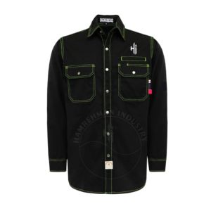 Chemises ignifuges NFPA Cat 2 100% coton pour hommes, chemise de soudage ignifuge, vente en gros, vêtements de sécurité haute visibilité - Product Image 6