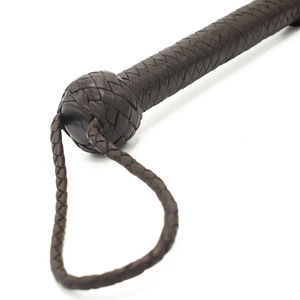 Fouet d'équitation sur mesure léger avec poignée souple, fouet de chasse en cuir de vachette pour chasseurs - Product Image 5