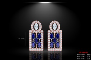 ชุดจี้ทองคำ 14KT ประดับเพชรธรรมชาติทรงบริลเลียนท์ น้ำหนัก 1.56 กะรัต สี FG ความสะอาด VVS-VS ได้รับการรับรองจาก IGI สำหรับผู้หญิง ดีไซน์หรูหรา สวยงาม สง่างาม - Product Image 4