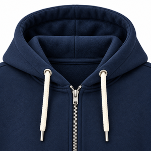 Sudadera con capucha de lana polar para mujer, azul marino, con cremallera, bordado de animales, trineo de Papá Noel, reno y copo de nieve, informal, para Navidad e invierno - Product Image 6