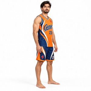 Conjunto de Uniforme de Baloncesto para Hombre, Camiseta y Pantalones Cortos, Ropa Deportiva Transpirable y Ligera para Entrenamiento, Competencia, Juego, Práctica y Equipo - Product Image 4