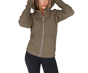 Custom Women's <b>Tie</b> Dye Hoodies Oversized Fit Comfortable Cotton Blend Fabric Bulk Orders Hoodie Solid Color Breathable Hoodie - Product Image 2