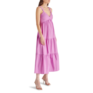 Robe débardeur décontractée écologique pour femme - Robe t-shirt unie avec fermetures éclair 100% coton légère et fluide pour l'été et la plage - Product Image 3