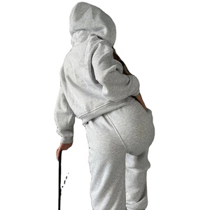 Venta al por mayor Solid Workout Training Hoodie Zip up casual,streetwear,Drop Shoulder, figuras, transpirable, ecológico, sudaderas con capucha, de punto - Product Image 5