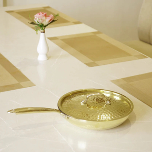 Professional Stainless Steel Deep Fry <b>Pan</b> with Lid <b>Induction</b> Compatible Tri-ply Fry <b>Pan</b> for Commercial & Home Kitchen Use - Product Image 5