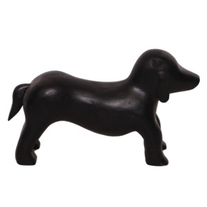 Figurine de chien teckel noir de qualité supérieure en résine, décoration d'intérieur - Haute qualité - Product Image 1