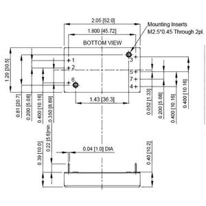 Convertidor de CC a CC de 18-75 V de Entrada, 75 W, 12 V, 6,25 A de Salida, -55~105 ℃   temperatura de funcionamiento Con control remoto de encendido/apagado lógico positivo - Product Image 2
