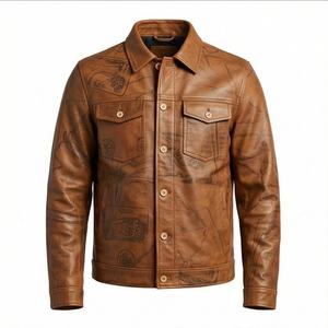 Chaqueta de Motociclista de Cuero Genuino para Hombre de la Mejor Calidad, Nueva Colección de Invierno, Chaquetas de Motocicleta con Protecciones Desmontables Personalizadas - Product Image 1