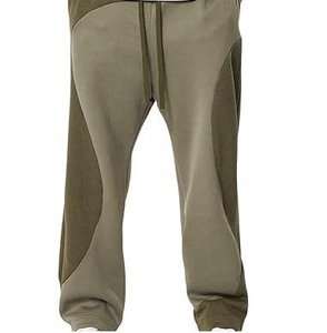 Jogger Wholesale OEM High Waist Casual Baggy <b>Trouser</b> Stacked Flares Drawstring Wide Leg Sweatpants Joggers regular use athletic - Product Image 1