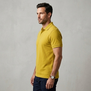 เสื้อโปโลชายพรีเมียม ผ้าโพลีเอสเตอร์/คอตตอน 100% 220 GSM ระบายอากาศได้ดี ทรงปกติ ติดกระดุม 3 เม็ด - Product Image 3