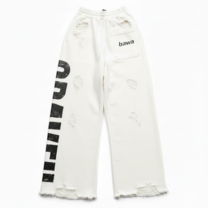 Pantalon de survêtement homme délavé à l'acide 100% coton, design personnalisé, jogger imprimé sérigraphié, streetwear vieilli, fournisseur de haute qualité - Product Image 1