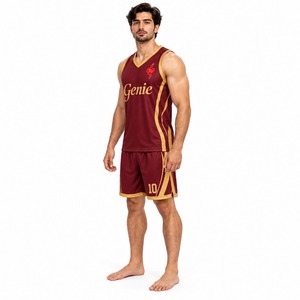 Shorts de sport personnalisés en mesh respirant pour équipes, clubs, écoles, entraînements, uniformes de basketball unisexes pour jeunes. - Product Image 3