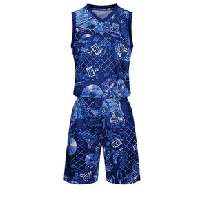 Uniforme de basket-ball de haute qualité 100% polyester sans manches, respirant et confortable, costume de sublimation pour adultes, design personnalisé - Product Image 1