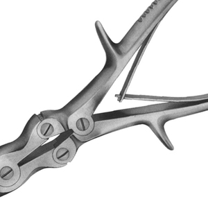 Rongeur orthopédique à double articulation en acier inoxydable pour utilisation chirurgicale manuelle dans les opérations de chirurgie osseuse de précision - Product Image 4