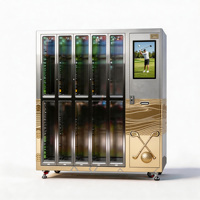 Máquina Expendedora de Almacenamiento de Palos de Golf Inteligentes WEIMI, con SDK, Pago con Tarjeta de Crédito y Monedas, Construcción de Acero Inoxidable para Alquileres 24/7