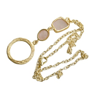 Collar con Colgante Delicado Chapado en Rodio, Joyería de Moda Hecha a Mano para Mujer, Proveedor de Moda al por Mayor - Product Image 2