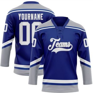 Meilleur fabricant fournisseur, ensembles d'uniformes de hockey sur glace 100 % polyester avec logo personnalisé, service OEM, nom d'équipe personnalisé, écologique, livraison rapide - Product Image 3