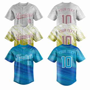 Uniforme de Béisbol Sublimado Personalizado, Uniforme de Equipo OEM, Marca Privada para Clubes, Ligas, Torneos, Secado Rápido, Transpirable, Unisex, Poliéster - Product Image 1