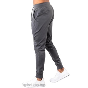 Pantalones Deportivos de Lona Ligeros con Logotipo Personalizado para Hombre, Pantalones Deportivos Ajustados de Secado Rápido con Elasticidad en 4 Direcciones, Pantalones de Gimnasio para Correr, Cintura Alta, 100% Algodón - Product Image 3