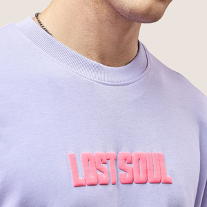 Camiseta de Manga Corta para Hombre, Cuello Redondo, Talla Grande, Color Rosa Sólido, Logotipo Frontal, 100% Algodón Jersey, Estilo Casual - Product Image 3