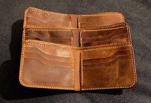 Hot Sales Slim Bifold Classic <b>Men's</b> <b>Wallet</b> High Quality Genuine <b>Leather</b> Waterproof Vintage Style Open Closure Customizable - Product Image 6