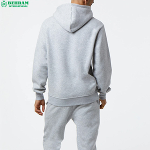 เสื้อฮู้ดดี้ผู้ชายผ้าซาตินสีพื้นแบบเต็มตัว ปี 2026 แบบสั่งทำพิเศษ เป็นมิตรกับสิ่งแวดล้อม ระบายอากาศได้ดี บุด้วยผ้าฝ้ายขนแกะ - Product Image 2