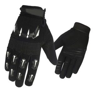 Motorcycle Leather Gloves Full <b>Finger</b> Touch Screen Compatible Breathable Adjustable Wrist <b>Strap</b> Sports Cycling Unisex High - Product Image 5