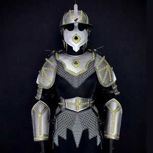 Set di Armatura in Acciaio per Donna, Costume da Cavaliere Medievale, Cosplay, Fiera Rinascimentale Armatura da Cavaliere da Battaglia - Product Image 4