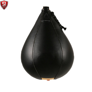 Ballon de vitesse de boxe suspendu en cuir PU, ballon de réflexe de boxe, sac de frappe anti-stress, équipement de boxe - Product Image 2